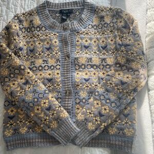 Papillon Fair Isle Sweater Size L